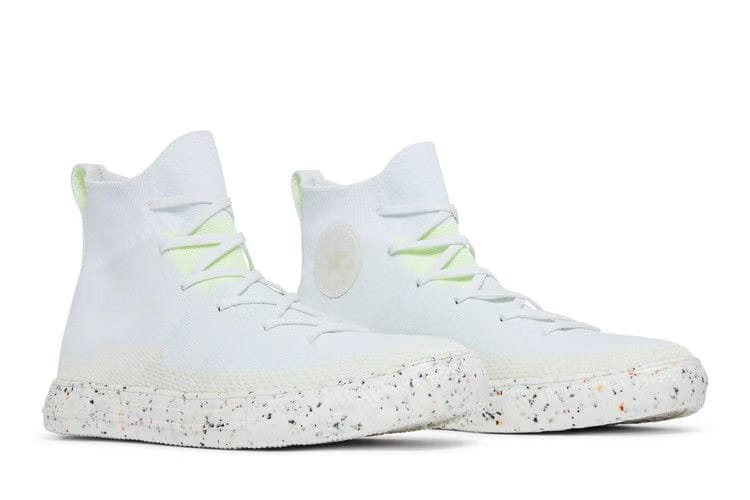 Converse Chuck Taylor All Star Crater Knit High White Barely Volt