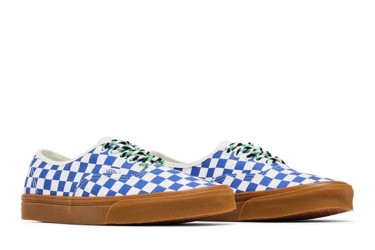 Authentic Checkerboard - Blue Gum Braided Laces