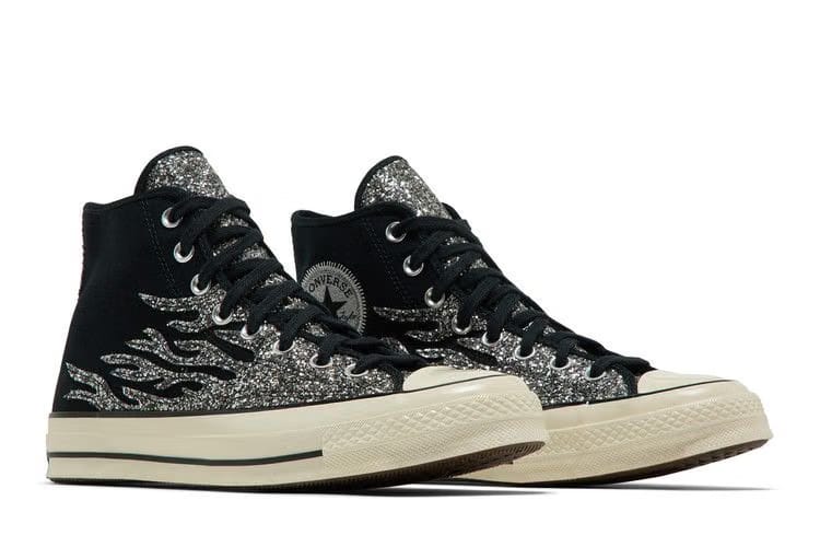 Converse Wmns Chuck 70 High 'Archival Glitter Flame - Black Egret'