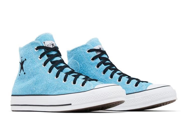 Stussy x Converse Chuck 70 High Sky Blue
