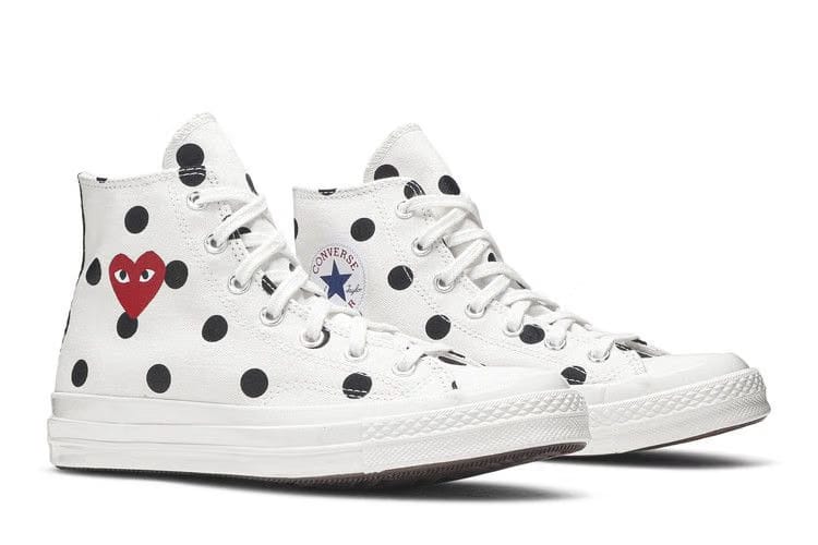Converse Comme des Garçons x Chuck Taylor All Star 70 Hi White Polka Dot