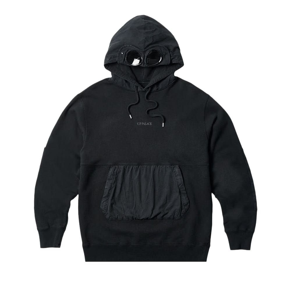 Palace x C.P. Company Goggle Hoodie Black