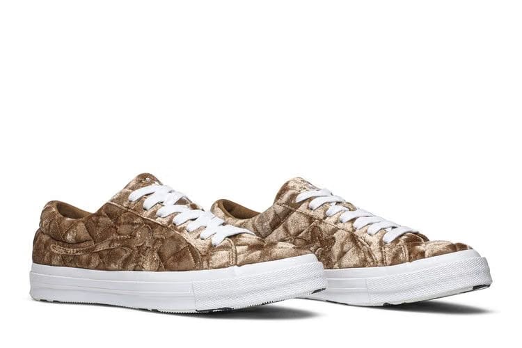 Golf Le Fleur x Converse One Star Quilted Velvet Brown
