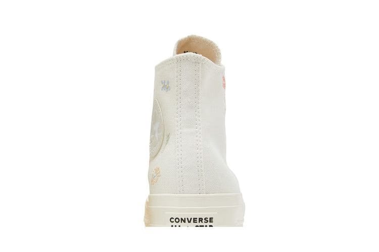 Converse Wmns Chuck Taylor All Star Lift Platform 'Embroidered Floral - Egret'