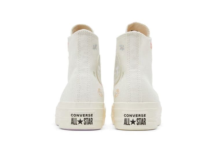 Converse Wmns Chuck Taylor All Star Lift Platform 'Embroidered Floral - Egret'