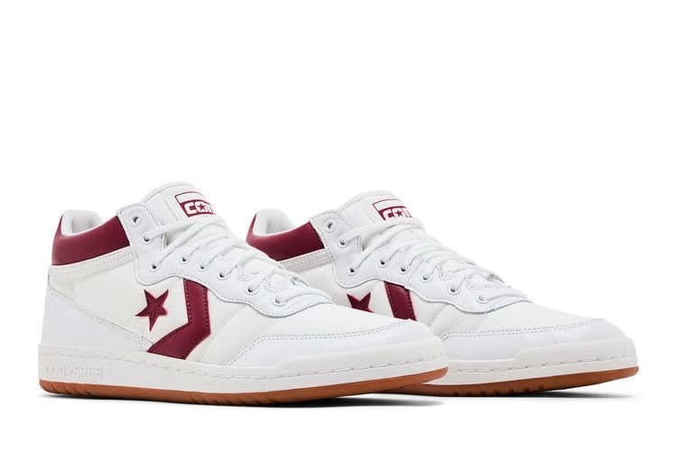 Converse Fastbreak Pro Leather Mid White Team Red Gum