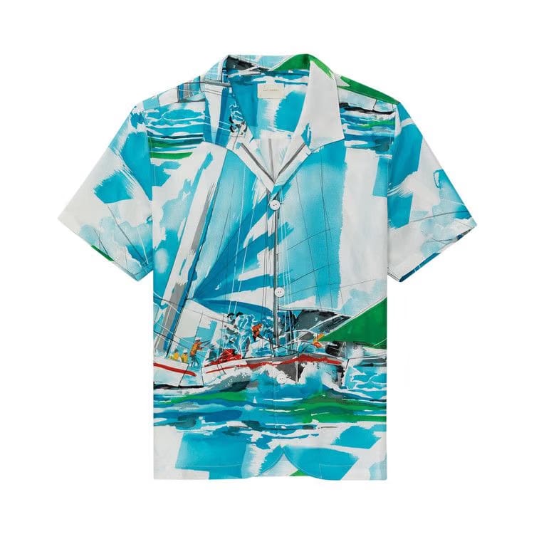 Aimé Leon Dore Silk Cabana Shirt Regatta