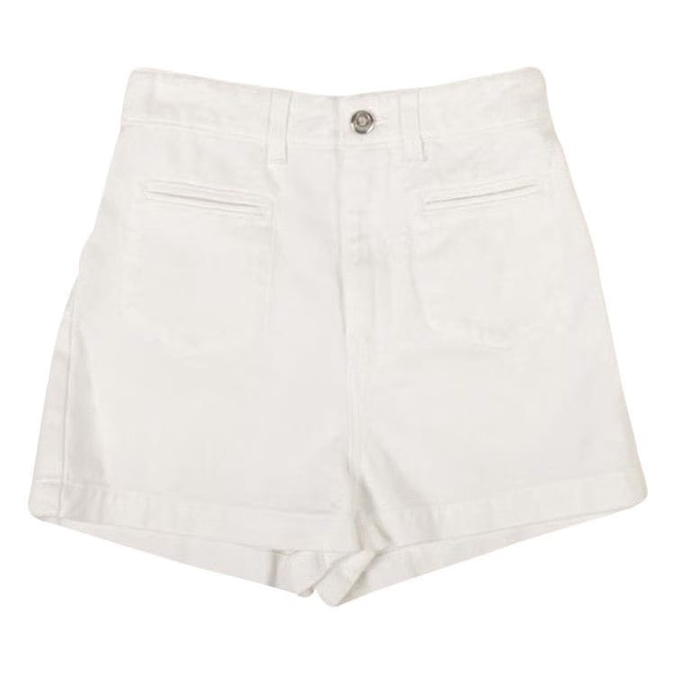 Moncler Denim Shorts Pants White
