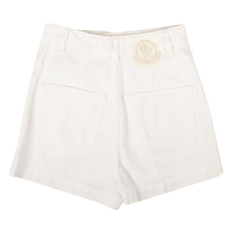 Moncler Denim Shorts Pants White