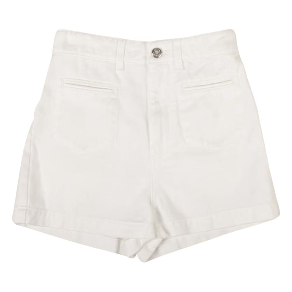 Moncler Denim Shorts Pants White