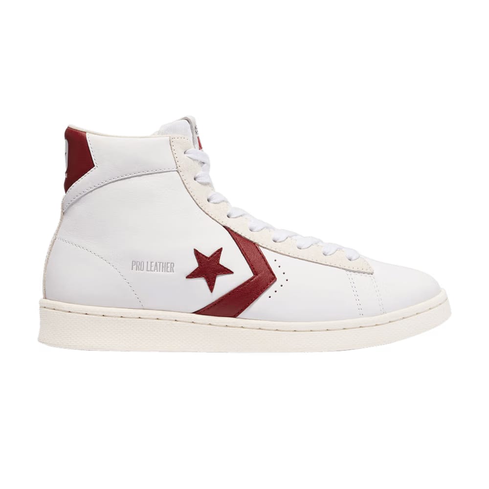 Converse Pro Leather High White Team Red