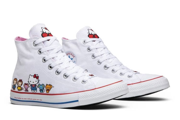Hello Kitty x Converse Chuck Taylor All Star Canvas Hi White