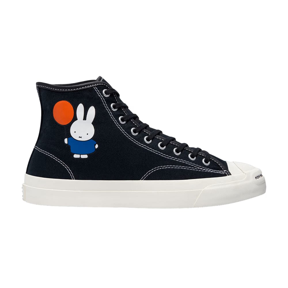 POP Trading Company x Converse Jack Purcell Pro High Miffy - Black