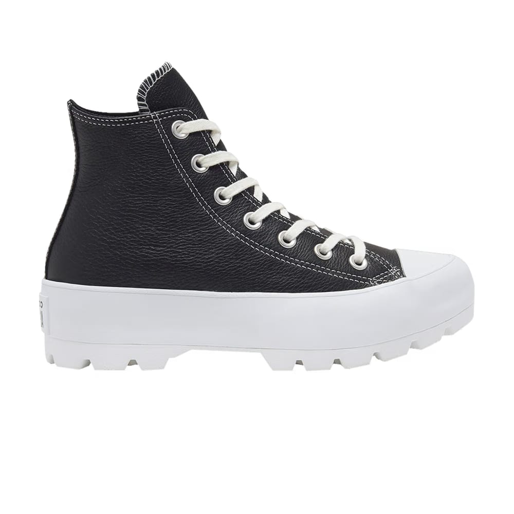 Converse Wmns Chuck Taylor All Star Lugged Leather High 'Black White'