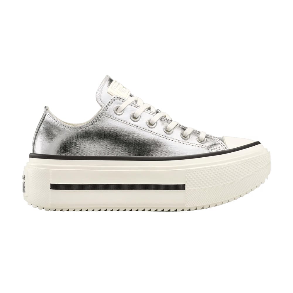 Converse Chuck Taylor All Star Lift Double Stack Silver Egret Black