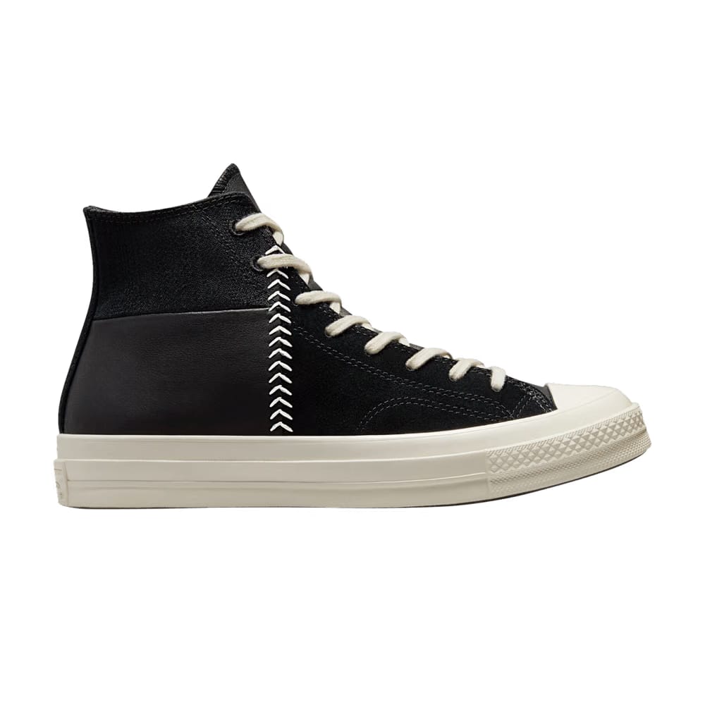 Converse Chuck 70 Crafted Leather High Black Egret