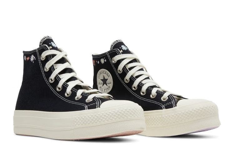 Converse Wmns Chuck Taylor All Star Lift Platform High 'Embroidered Floral - Black'