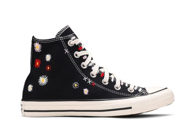 Converse Wmns Chuck Taylor All Star High 'Daisy Embroidery - Black'