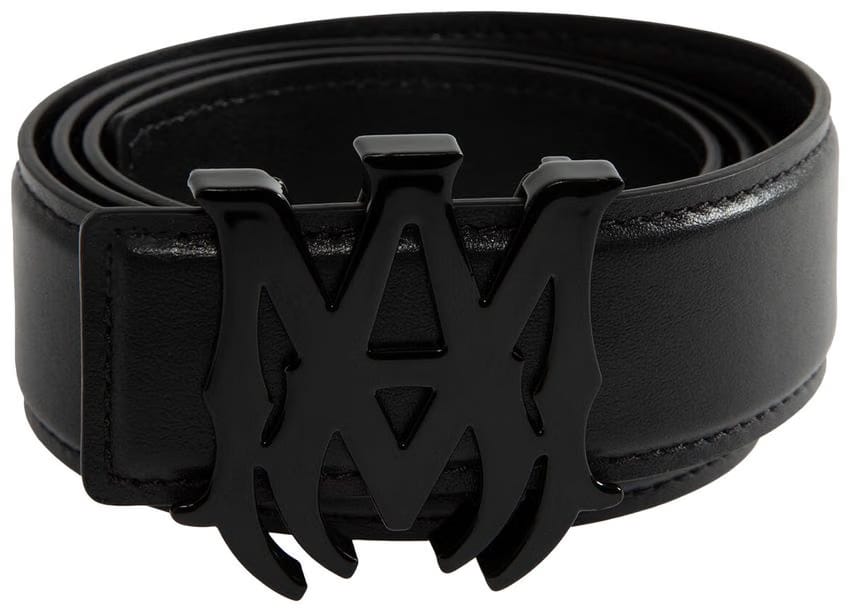 Amiri 4cm MA Nappa Leather Belt Black