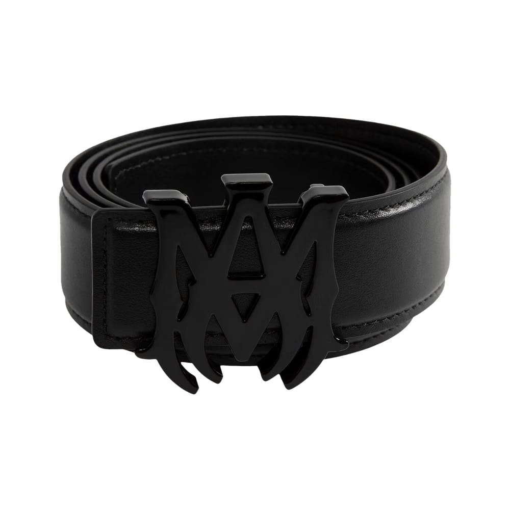 Amiri 4cm MA Nappa Leather Belt Black