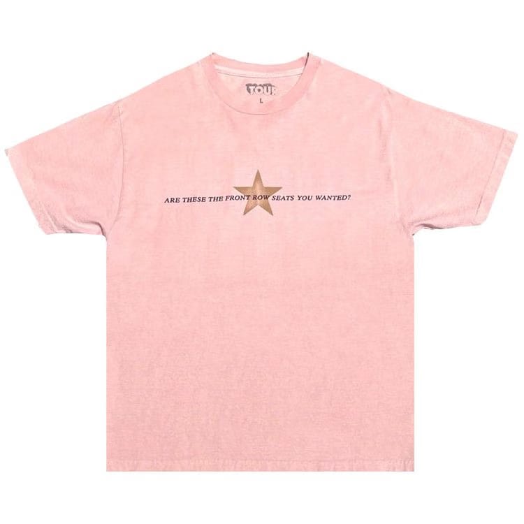 Cactus Jack by Travis Scott Star T-Shirt Pink