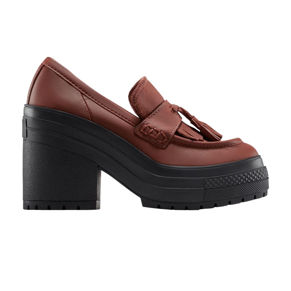 Converse Wmns Chuck 70 De Luxe Heel Loafer Platform Low 'Dark Roast'