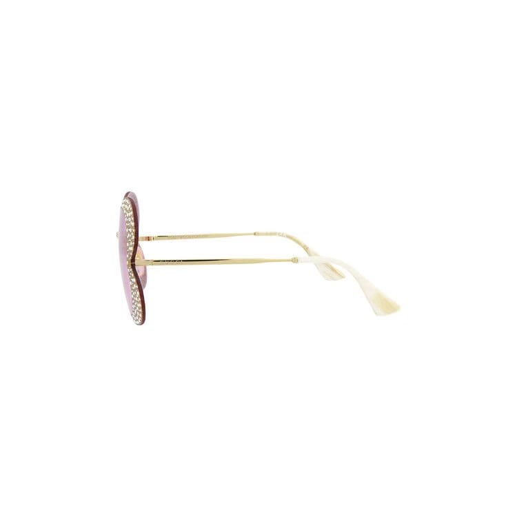 Gucci Cat Eye Sunglasses Gold/Pink