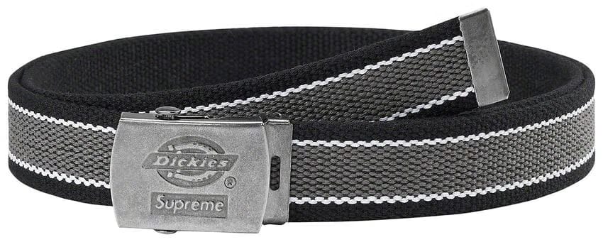 Supreme x Dickies Stripe Webbing Belt Black