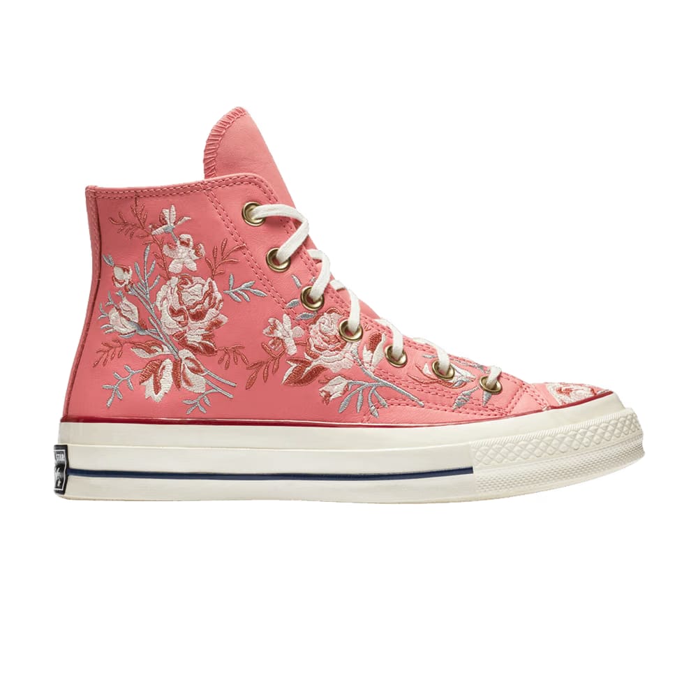 Converse Wmns Chuck 70 High 'Floral Embroidery - Pink Coral'