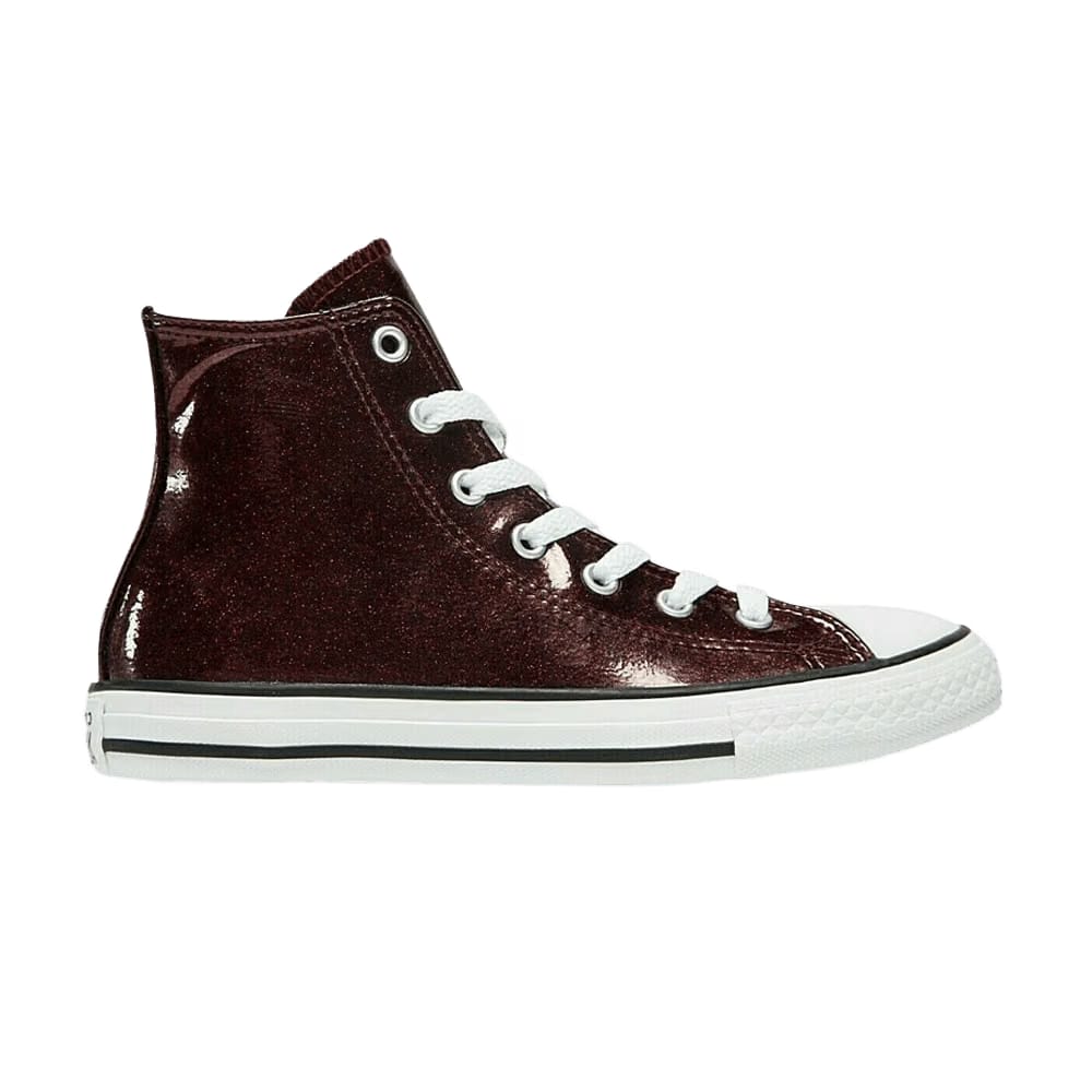 Converse Chuck Taylor All Star High GS Glitter Dark Burgundy
