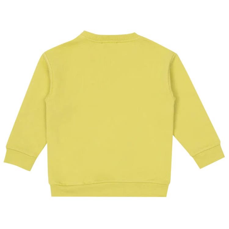 Balmain Kids Logo Printed Crewneck Sweatshirt Yellow