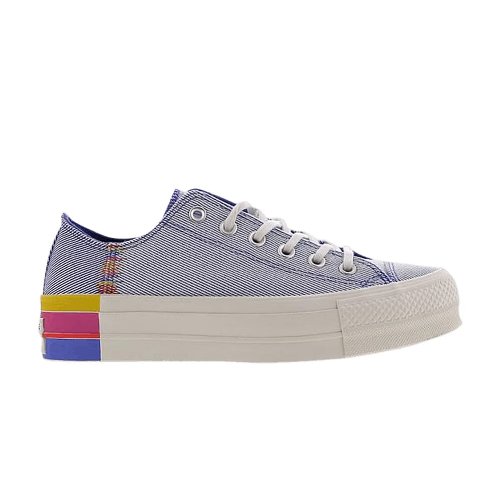 Converse Wmns Chuck Taylor All Star Lift Low 'Ranbow - Ozone Blue'