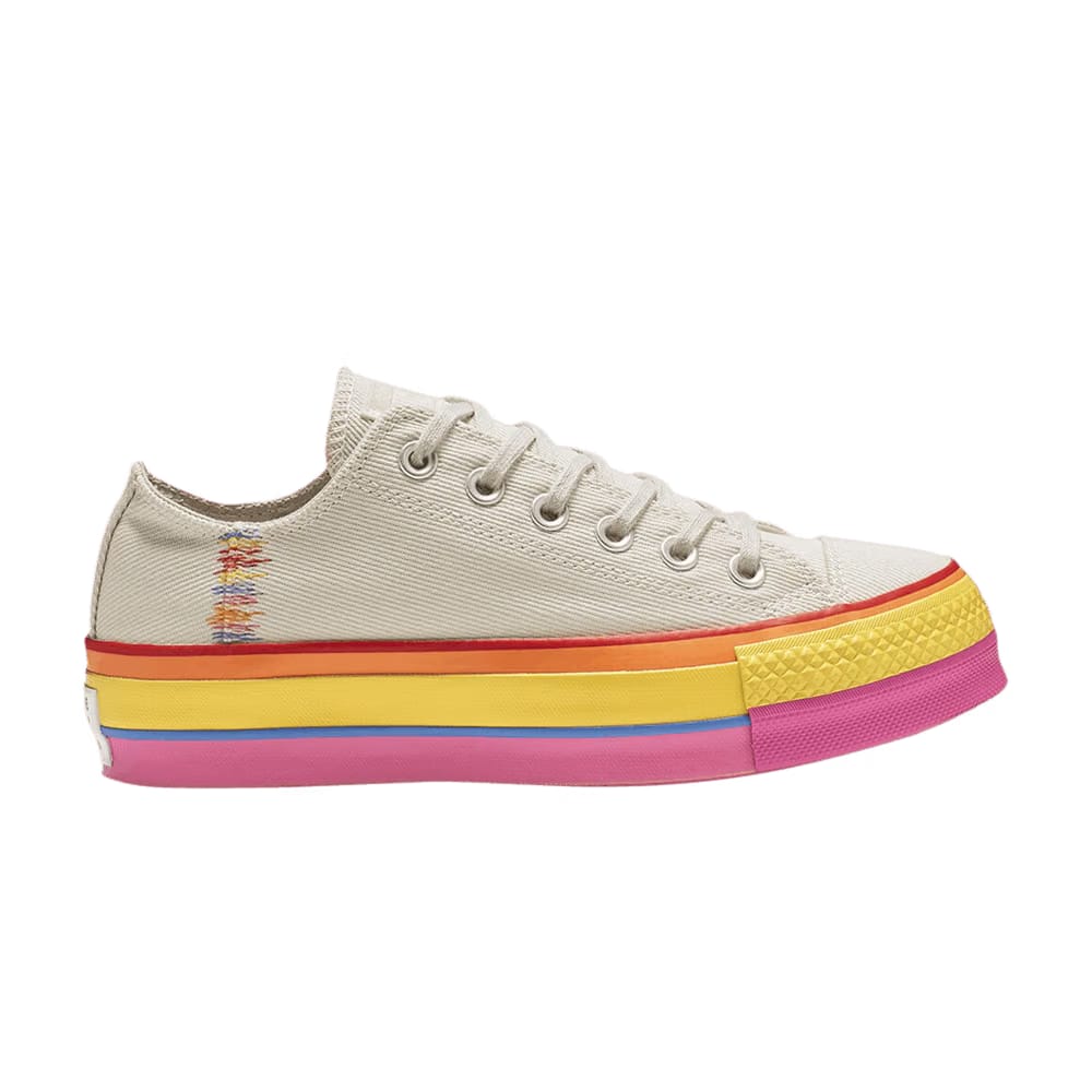Converse Wmns Chuck Taylor All Star Lift Low 'Rainbow - Vintage White'
