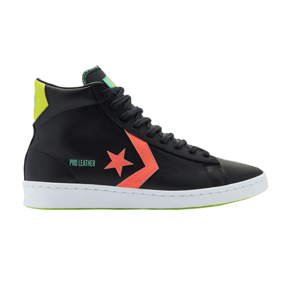 Converse Pro Leather High Hi-Vis Collection - Black Multi Neon