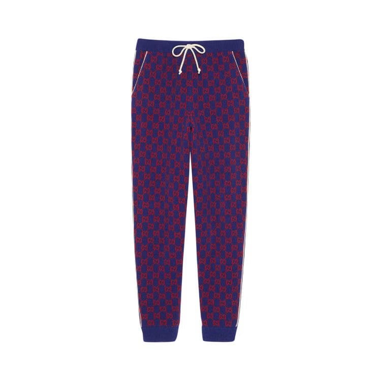 Gucci GG Wool Blend Pant Dark Blue/Red