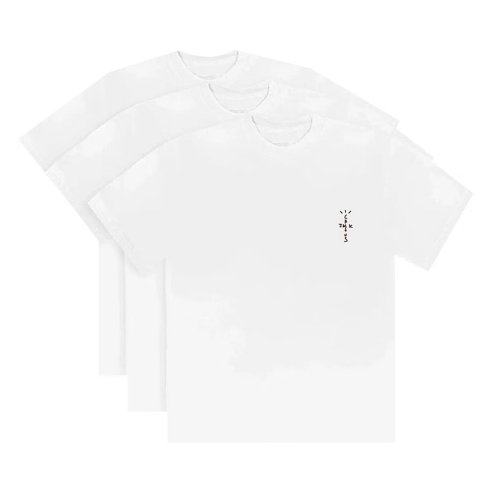 Cactus Jack by Travis Scott CJ T-Shirt 3-Pack White