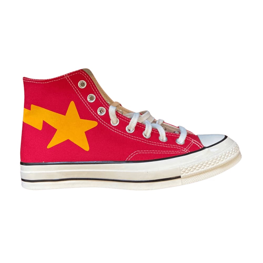 Chinatown Market x A Bathing Ape x Converse Chuck Taylor All Star High Red Ivory