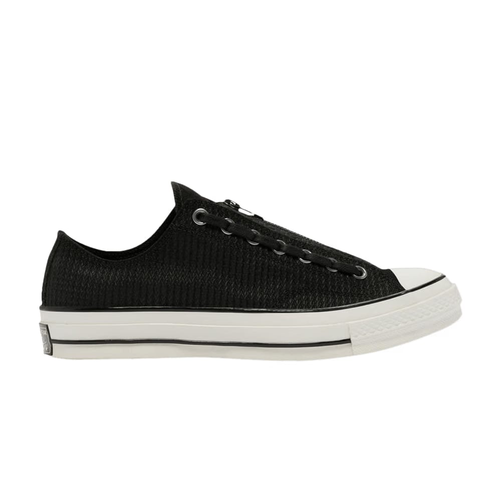 Converse Chuck 70 Zip Low Embossed Suede - Black Egret