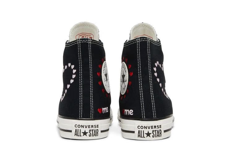 Converse Wmns Chuck Taylor All Star High 'Embroidered Hearts - Black'