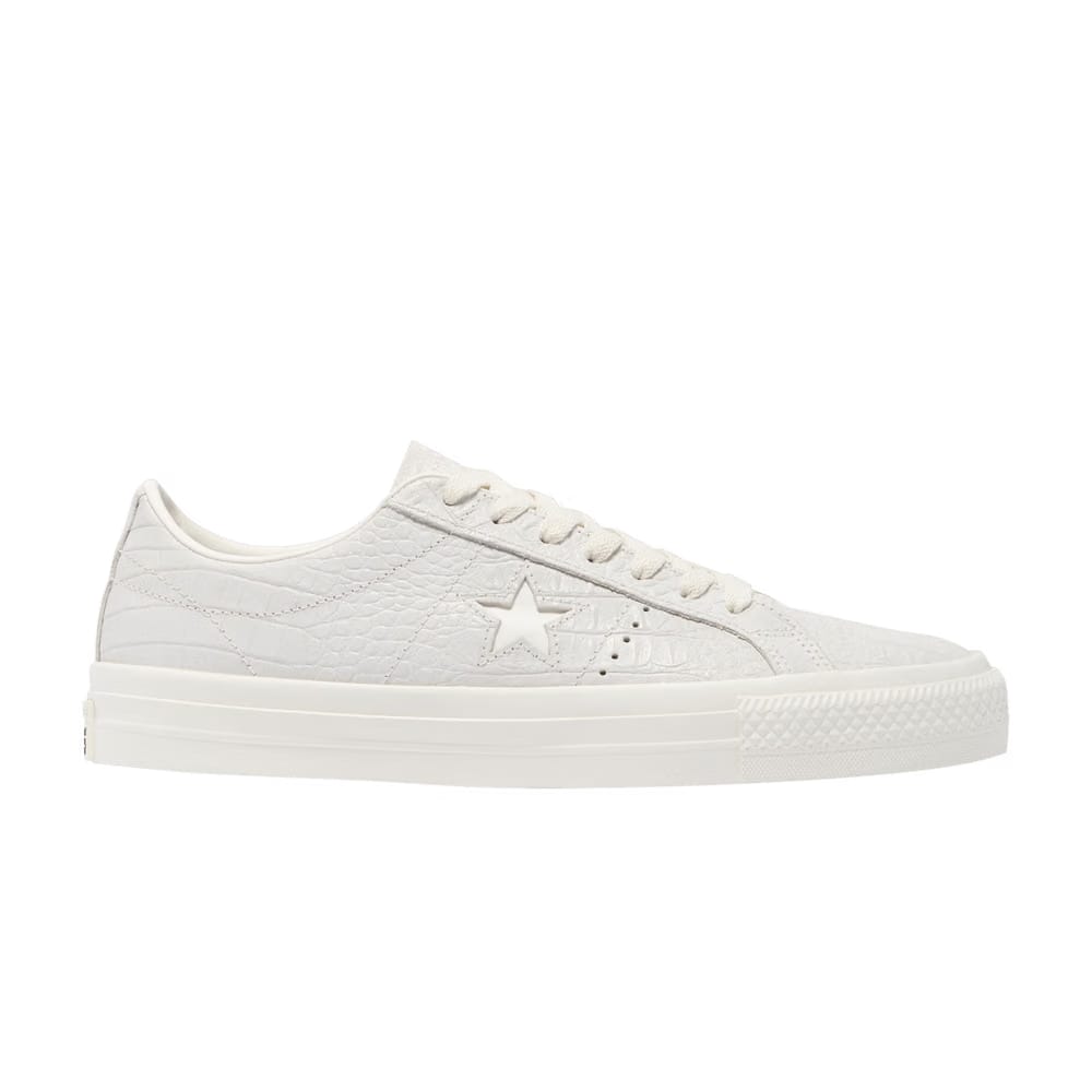Converse One Star Pro Low Croc Emboss - Egret
