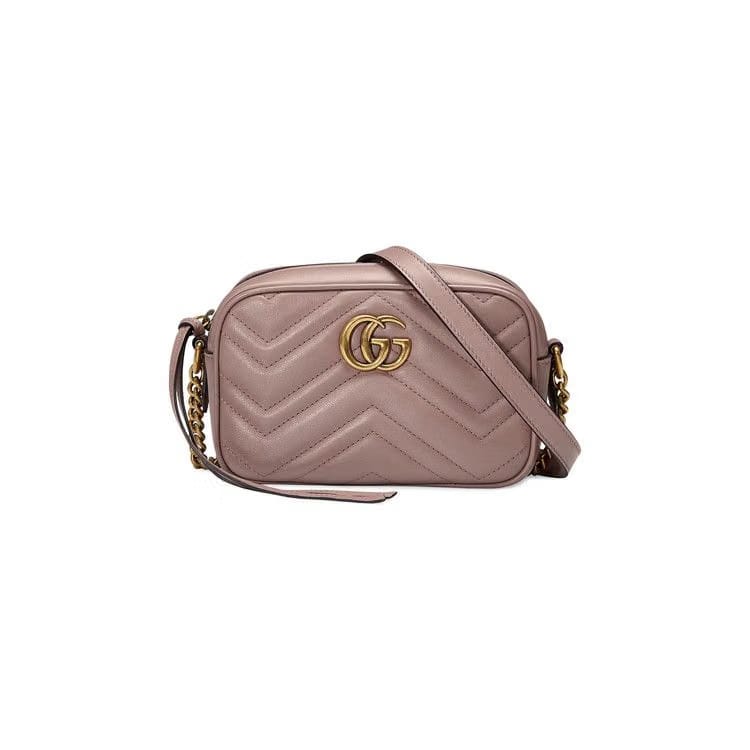 Gucci GG Marmont Matelassé Mini Bag Rose Antic