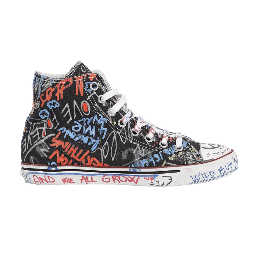 Vetements Graffiti Hi Top Black