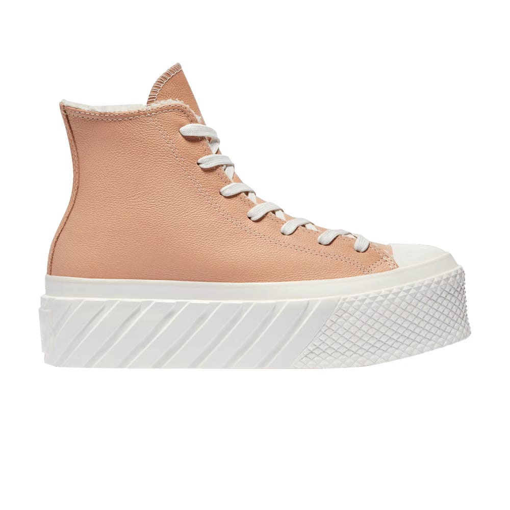 Converse Wmns Chuck Taylor All Star 2X Platform High 'Cozy Sherpa - Vachetta Beige'