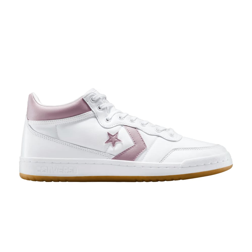 Converse Fastbreak Pro Leather Mid White Orchid Dust Gum