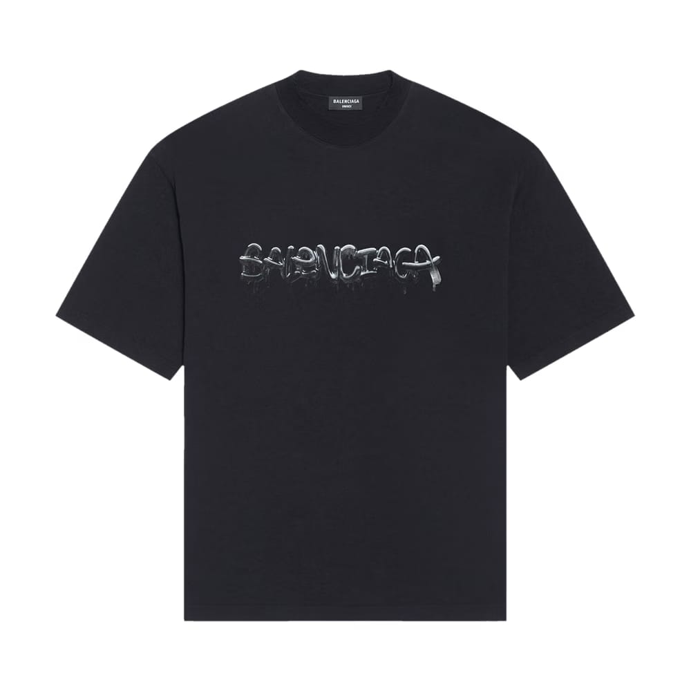 Balenciaga Medium Fit T-Shirt Black