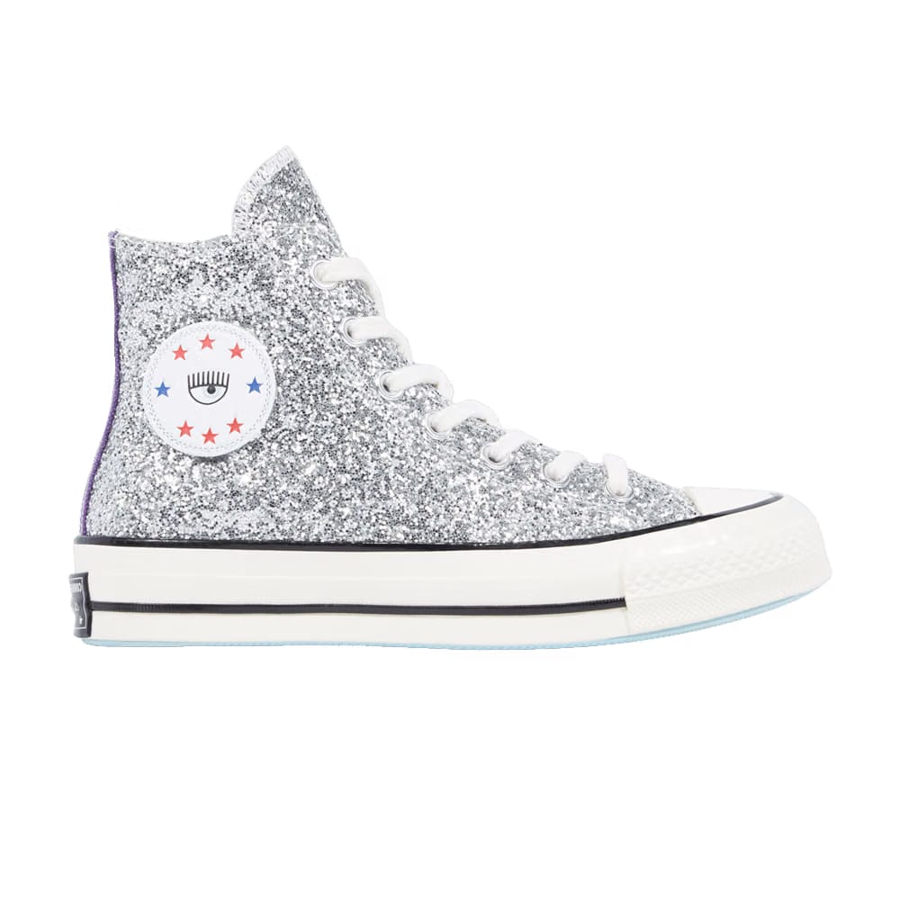 Chiara x Converse Wmns Chuck 70 High 'Silver Glitter Purple'