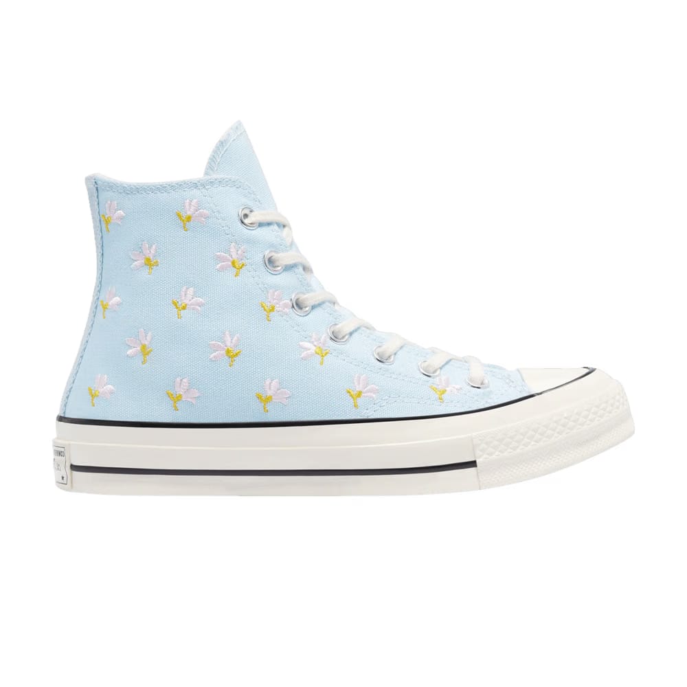 Converse Wmns Chuck 70 High 'Embroidered Floral Print - Chambray Blue'