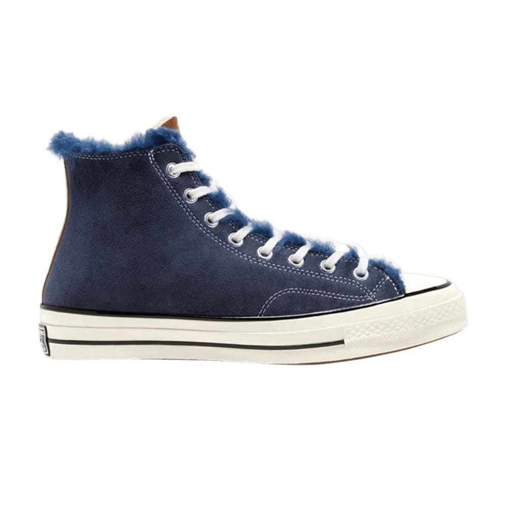 Converse Tri Panel x Chuck 70 Hi Navy Shearling