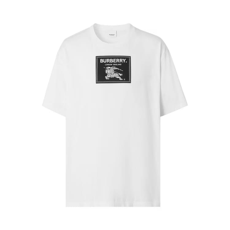 Burberry Roundwood Label T-Shirt White