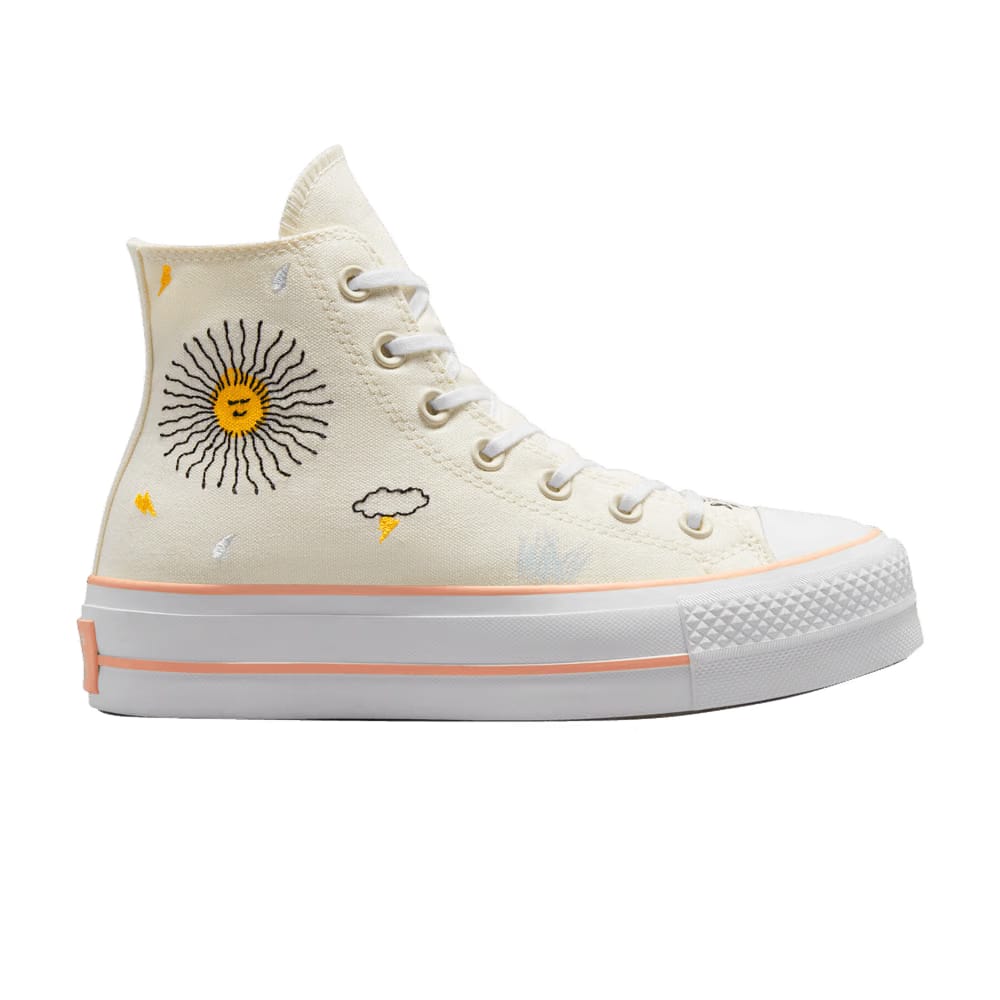 Converse Wmns Chuck Taylor All Star Lift Platform High 'Floral Embroidery'